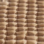 a close up of a pattern made out of cardboard