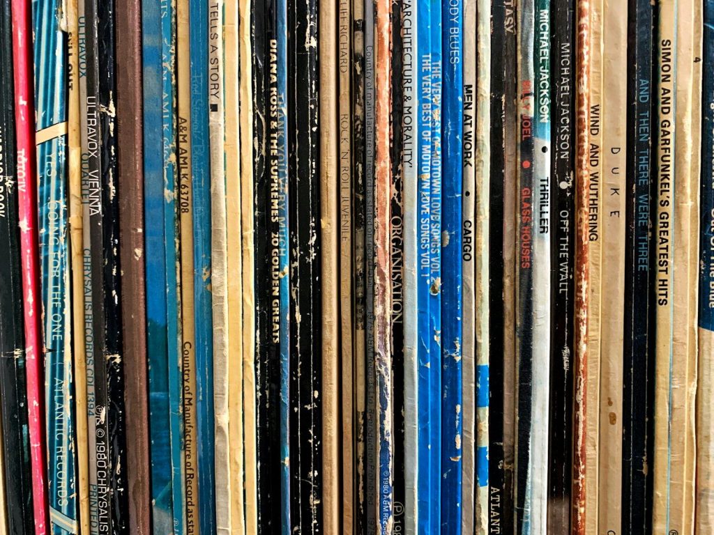white black and blue books