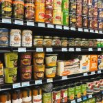 A grocery store filled with lots of food