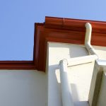 a gutter gutter attached to the side of a building