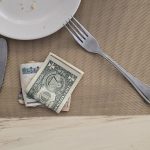 Money left on table after meal