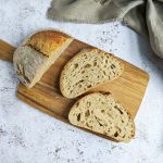 brown bread on brown wooden chopping board