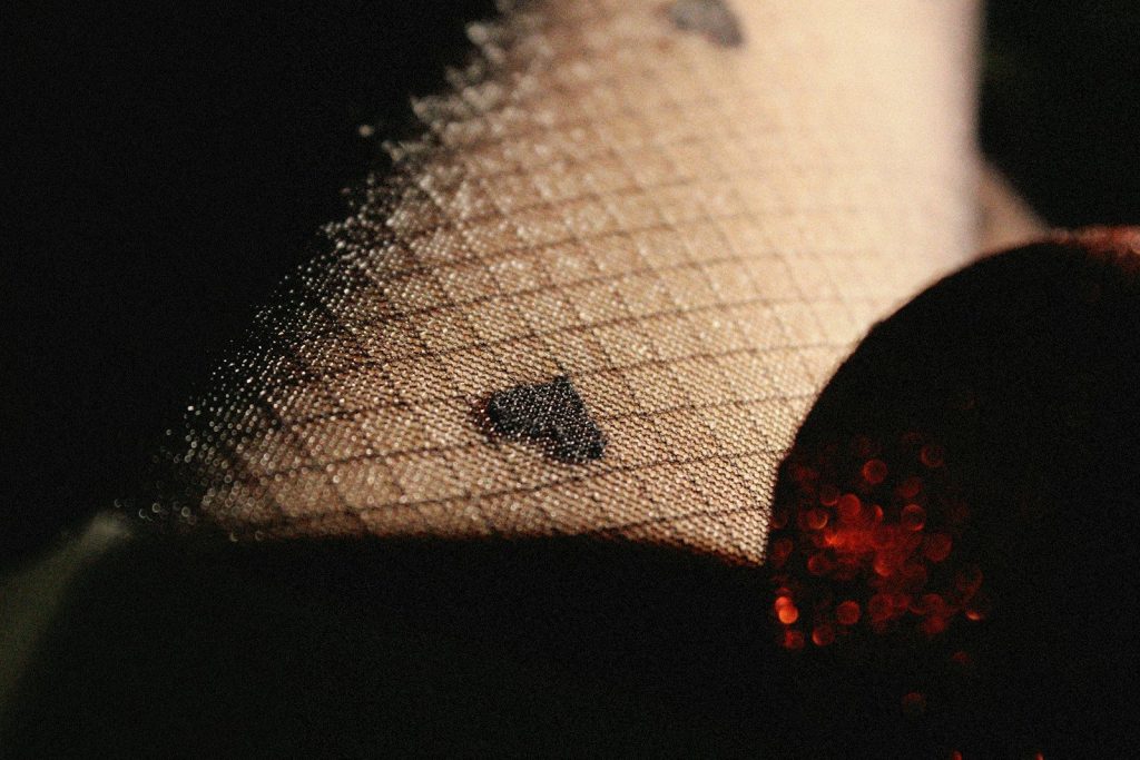 a close up of a cloth with a pattern on it