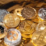 silver and gold round coins