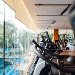 a treadmill in a room
