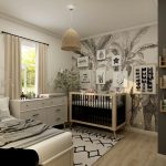 white wooden bed frame with white bed linen