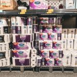 white and purple plastic bottles
