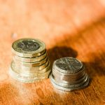 silver and gold round coins