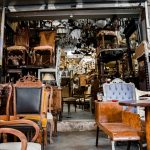 brown wooden chairs and tables