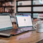 laptops on a table